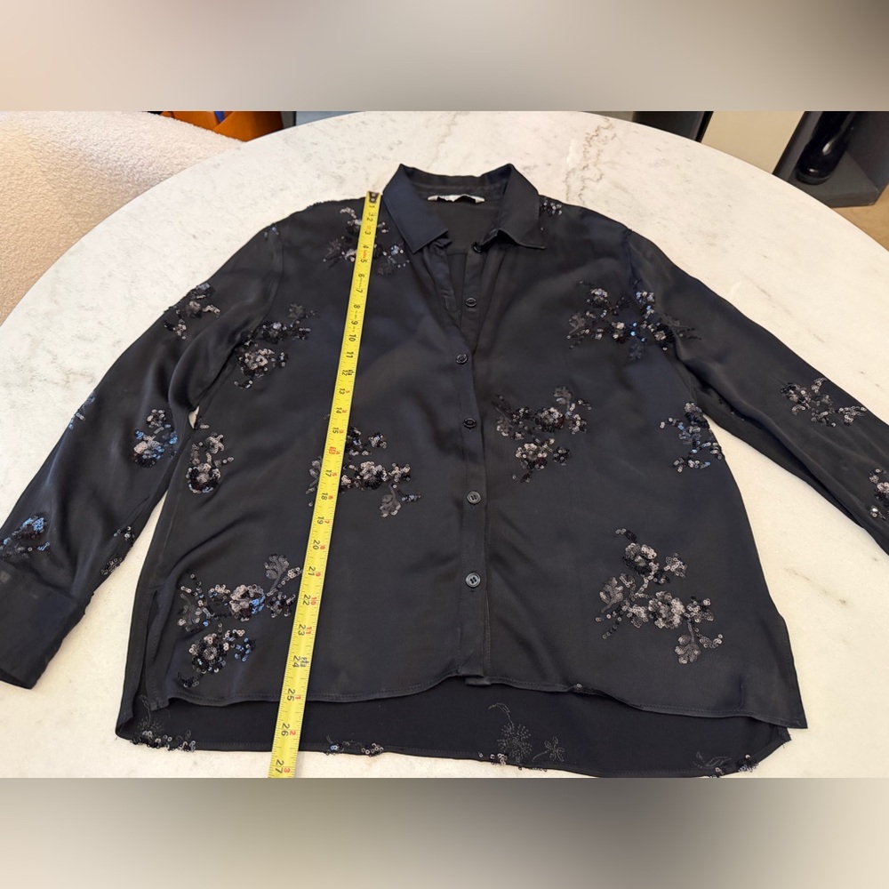 Zara Black Embellished Satin Jumpsuit - Picture 12 of 16